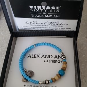 NWOT Alex and Ani Vintage Sixty-six Bracelet